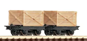 ROCO 34603 Scala HOe Due carrelli da miniera con casse - Imagen 1 de 1