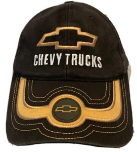 Checkered Flag Sports Chevy Black/Gold Hat Cap - Picture 1 of 7