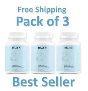3 x Mars by GHC Surge Max Contains Shilajit Ashwagandha Gokshura FreeShip 60Caps - Picture 1 of 8