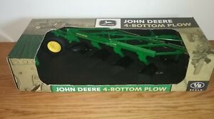 1/8 Scale JOHN DEERE 4-BOTTOM PLOW  Scale Models  FY-1012  Farm Collectable