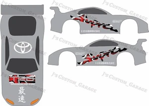 Calcomanía de tobogán acuático personalizada 5 estrellas Supra Racing Trd 1/64 para Hot Wheels - Imagen 1 de 1
