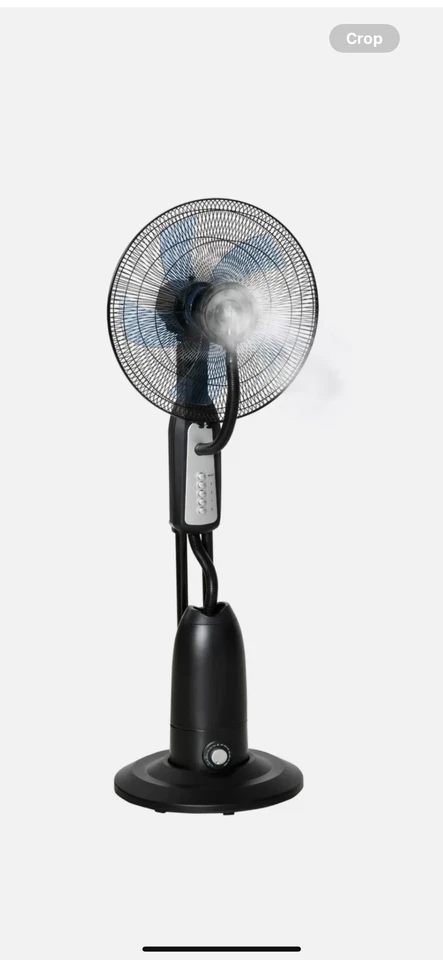 HOMCOM Pedestal Fan with Water Mist Spray Humidifying Misting Fan with 3 Speeds - Image 1 of 3