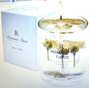 Bergamot & Vanilla Candle | Highly Scented Candles for Home | Transparent Gold F - Picture 1 of 2