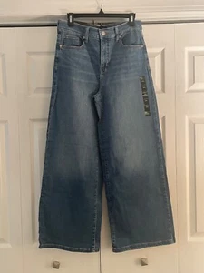 BANANA REPUBLIC Vintage Stretch High-Rise Wide-Leg Trouser Jean, Size 29/8 NWT - Picture 1 of 8
