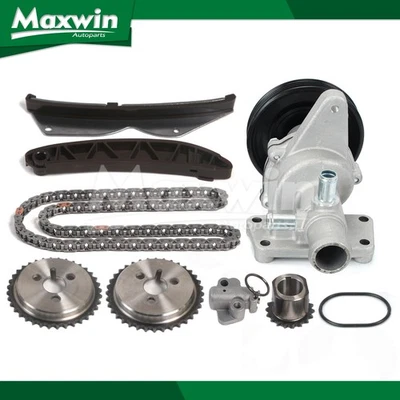 Kit de cadena de distribución bomba de agua apta para Chevrolet Spark 2013-2015 1,2 L (con 5 correas acanaladas) Foto 1 de 4