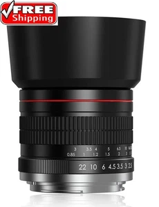 Lente retrato 85 mm F1,8 EF MF para Canon EOS Rebel T8i T7i T7 SL3 SL2 90D 80D 6D - Imagen 1 de 7