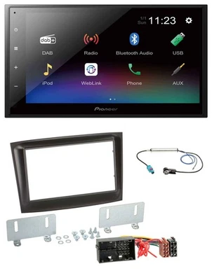 Pioneer USB Bluetooth DAB 2DIN MP3 Autoradio für Fiat Doblo ab 2015 schwarz - Bild 1 von 4