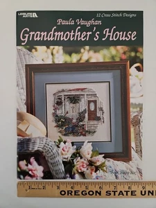 HTF Paula Vaughan GRANDMOTHER'S HOUSE Cross Stitch Pattern Book w/ 12 Designs - Picture 1 of 9
