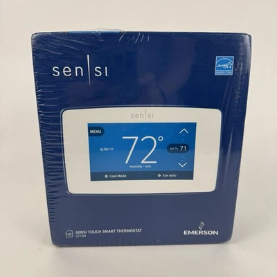 Emerson Sensi Smart Touch Screen Thermostat WiFi Model ST75W  NEW SEALED (White) - Image 1 of 4