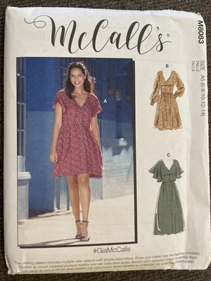 New Sewing Pattern McCall’s M8083 Misses  Dress 6-14 - Image 1 of 3