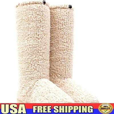 Acogedoras botas antideslizantes de piel sintética altura de pantorrilla interior exterior suela de goma antideslizantes nuevas Foto 1 de 4