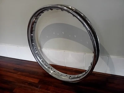 BSA B31 B33 A7 A10 Sunbeam S8 19" front wheel rim 7" half width hub - Image 1 of 3