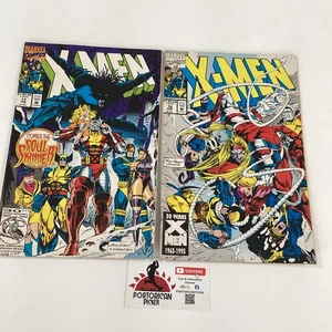 1992 LOTTO DI 2 FUMETTI X-MEN #17 & #18 MID GRADE SOUL SKINNER MARVEL - Foto 1 di 9