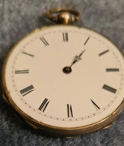 Taschenuhr Cylindre 4 Jewels JEC 2174 45mm für Sammler RAR Teile Reparatur ! - Bild 1 von 10