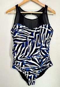 Swimsuits For All Tropiculture Womens Sz 20 Swimsuit One-Piece Slimming Beach - Picture 1 of 12