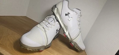 Zapatos de golf Under Armour UA Spieth 3 blancos gris estaño botines nuevos para hombre 12. Foto 1 de 4