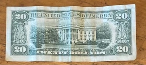 1974 Vintage $20 Federal Reserve Note -Richmond-E- Twenty Dollar Bill Uneven cut - Picture 1 of 2