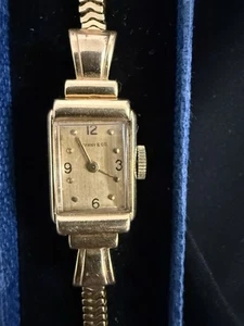 Tiffany & Co Antique 14k Solid Yellow Gold Watch 27 Grams 7 Inches - Picture 1 of 9