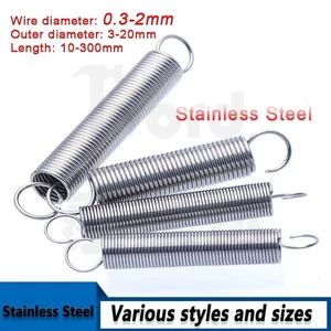 Hook Stainless Steel Spring Expansion Extension Tension Springs Full 0.3mm-2mm - Picture 1 of 6