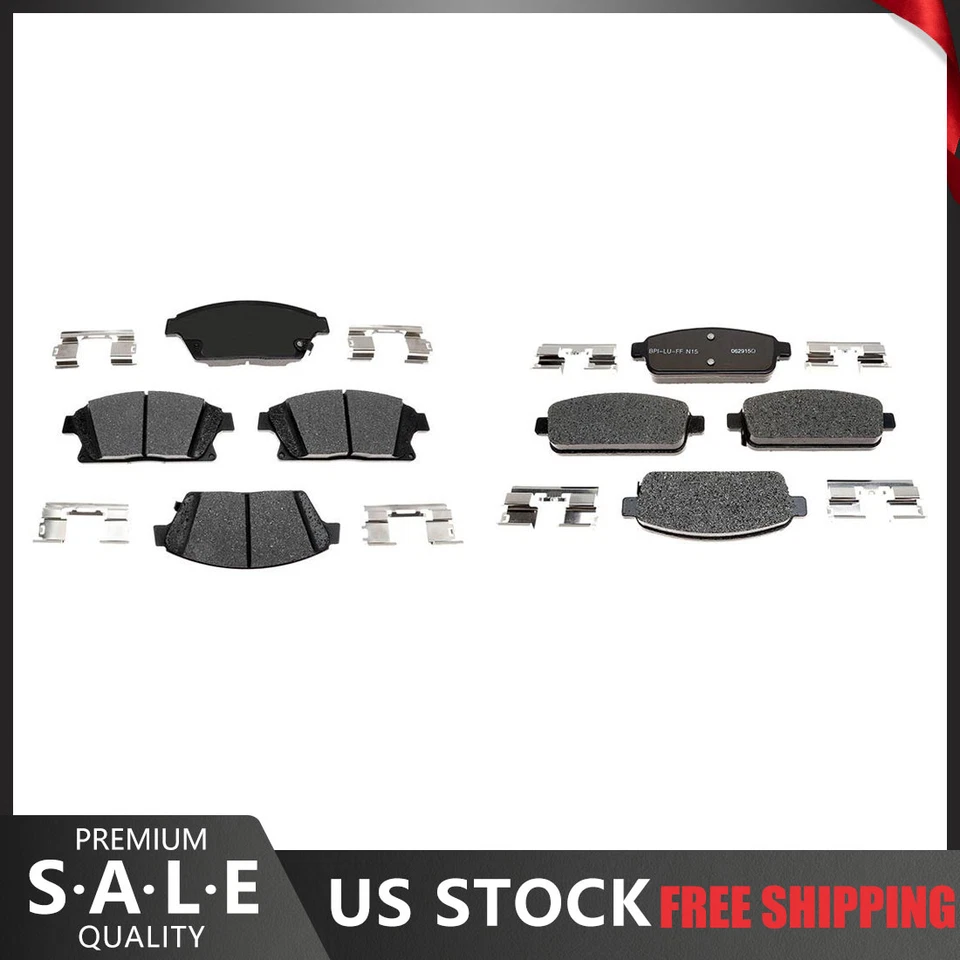 Pastillas de freno delanteras y traseras de cerámica para Buick Encore R-Line 2017 2016 2015 2014 2013 Foto 1 de 4