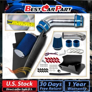 BCP BLUE 96-99 Chevy C1500 K1500 Suburban 5.0/5.7 V8 Heat Shield Cold Air Intake - Picture 1 of 5