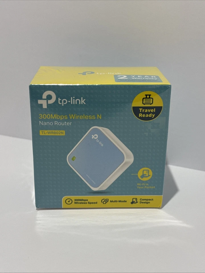  TP-Link Wireless Portable Travel Router TL-WR802N WiFi Bridge Range Extender  - Image 1 of 4