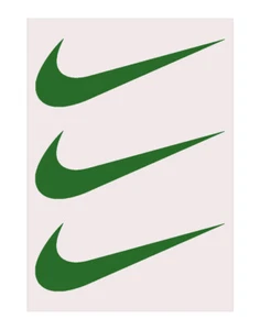 12 pcs Nike 2" long swoosh logo Heat Transfer Vinyl HTV Iron On - Picture 1 of 5