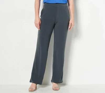 Susan Graver Petite Liquid Knit Wide-Leg Pull-On Pants - Size PXL a467767 - Image 1 of 3