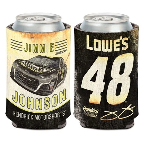 Jimmie Johnson 2018 Wincraft #48 Lowe's for Pros Vintage 12oz Can Coolie Cover