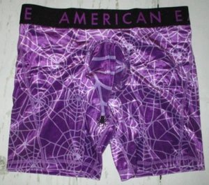 MENS AMERICAN EAGLE COSTUME POUCH SPIDER WEB VELVET BOXER BRIEF SIZE XS (26/28) - Picture 1 of 3