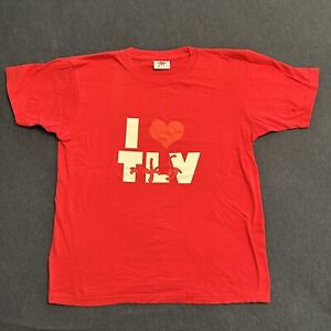 I "Heart" Love TLV Tel Aviv Israel Souvenir Red Tourist Tshirt sz S Cotton