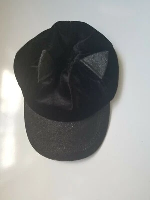 Nuevo Children's Place Niña Negro Orejas de Gato Gorra de Béisbol Sombrero Foto 1 de 2