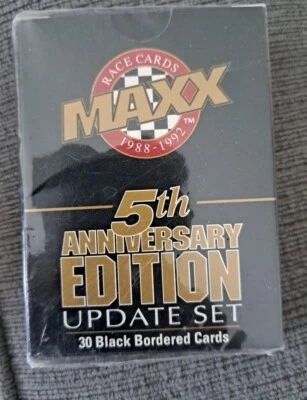1992 MAXX Race Cards Update Set 5th Anniversary 30 Black Bordered Brand New! - Image 1 of 4