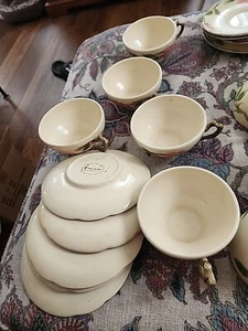 Vintage Franciscan Desert Rose 4" Coffee Tea Cup Set Of 5 - Picture 1 of 3