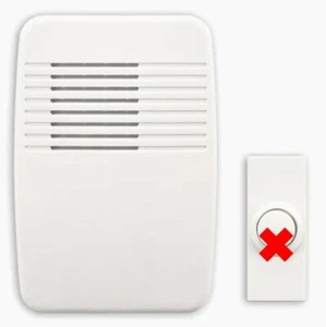Timbre blanco inalámbrico Utilitech UT-7366-04 (falta botón) - Imagen 1 de 10