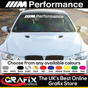 BMW M Performance Decal Sticker 1 E46 E36 E60 E63 M2 M3 M4 X1 Large 1 Metre Wide - Picture 1 of 4
