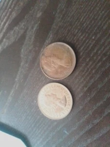 1966 Great Britain Half Penny UK 1/2 and 2 new pence - Imagen 1 de 2