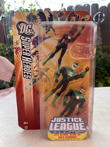 JUSTICE LEAGUE Unlimited Kyle Raynor Katma Tui Arkis Chummuck Figures 3 pack Cover