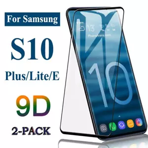 2Pcs For Samsung Galaxy S10e S10 Plus Full Cover Tempered Glass Screen Protector - Picture 1 of 15
