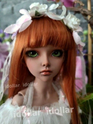 BJD 1/4 Doll Pretty Girl Eyes Face Make up Nude Resin Model Handmade Toys Gift - Image 1 of 4