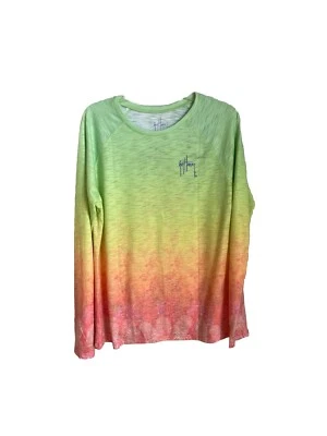 Guy Harvey Multicolor Long Sleeve Performance Top NEW Womens Size Large - Image 1 of 4