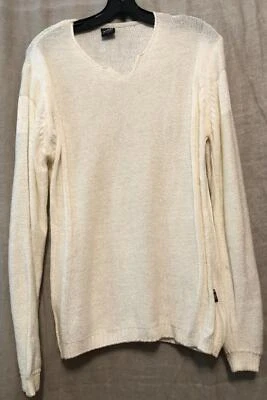 Dolce & Gabbana Mujer Manga Larga Cuello en V Tejido Suéter Marfil Algodón Pequeño S Foto 1 de 4