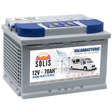 Produktbild - AGM Solarbatterie 70Ah Solar Versorgungs Boots Auto Wohnmobil Gel Batterie