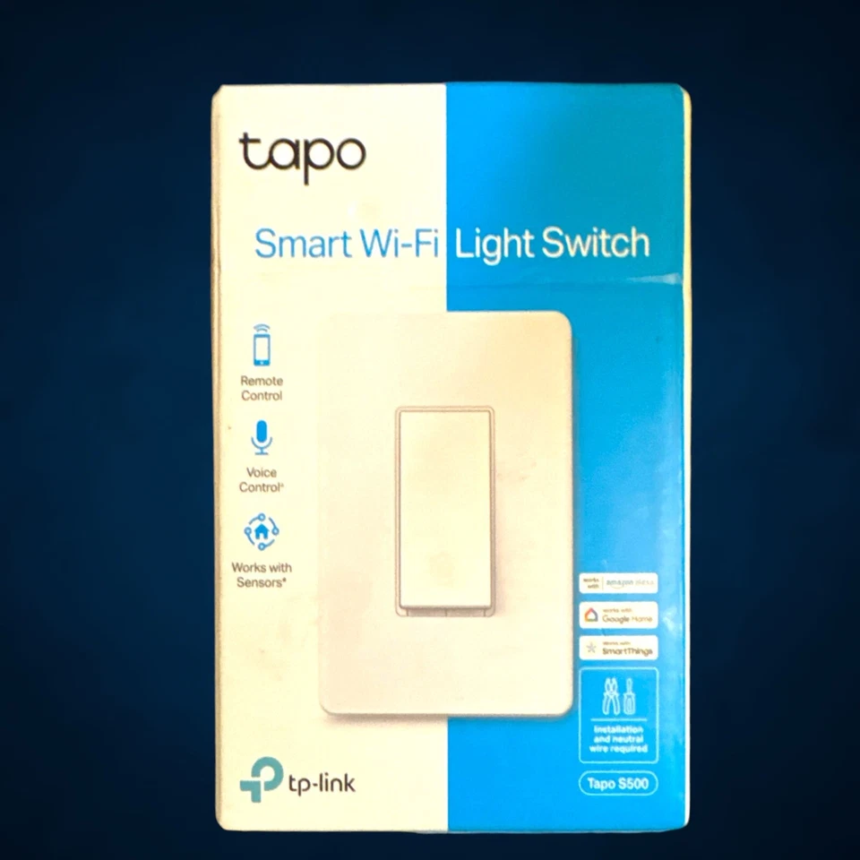 TP Link Tapo Smart Dimmer Switch Single Pole Neutral Wire Required 2.4GHz Wi Fi  - Image 1 of 1