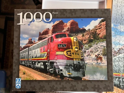 FX Schmid "Santa Fe Super Chief"1000 Piece Puzzle"USED"Missing 1 Pc/Challenging - Image 1 of 4