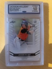 Jackson Holliday 2022 Leaf Rookie Card RC #RC-22 CCG Graded Gem Mint 10 Orioles