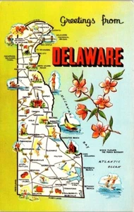 Hoja de ruta del estado de Delaware y puntos de interés de Dover DE 10049 - Imagen 1 de 2