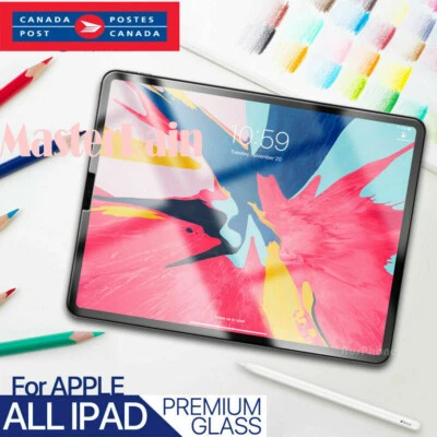 Glass Screen Protector for iPad pro 9.7 10.2 10.5 11 12.9 Air Mini 2 3 4 5 7 8 9 - Image 1 of 4