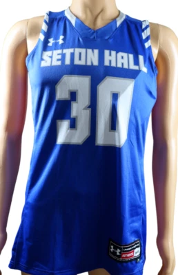 Seton Hall 大学篮球球衣女式 M 码全新海盗蓝色 — 第 1/4 张图片