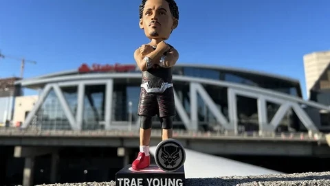Trae Young Atlanta Hawks Black Panther Bobblehead Cover